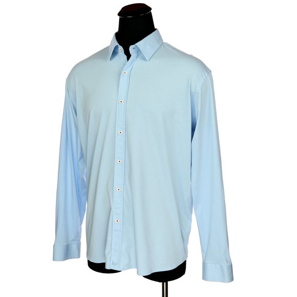 Buttercloth Long Sleeve Shirt Blue Size 2XL - Picture 4 of 9